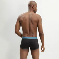 Lot 2 Boxers Coton Ceinture Colorée Noir Vert Violet Mix And Colors -Offres DIM Boutique D005DT2 9LP 03