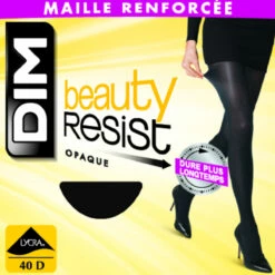 Collant Beauty Resist Noir Opaque 40D -Offres DIM Boutique D00FXE1 0HZ 06