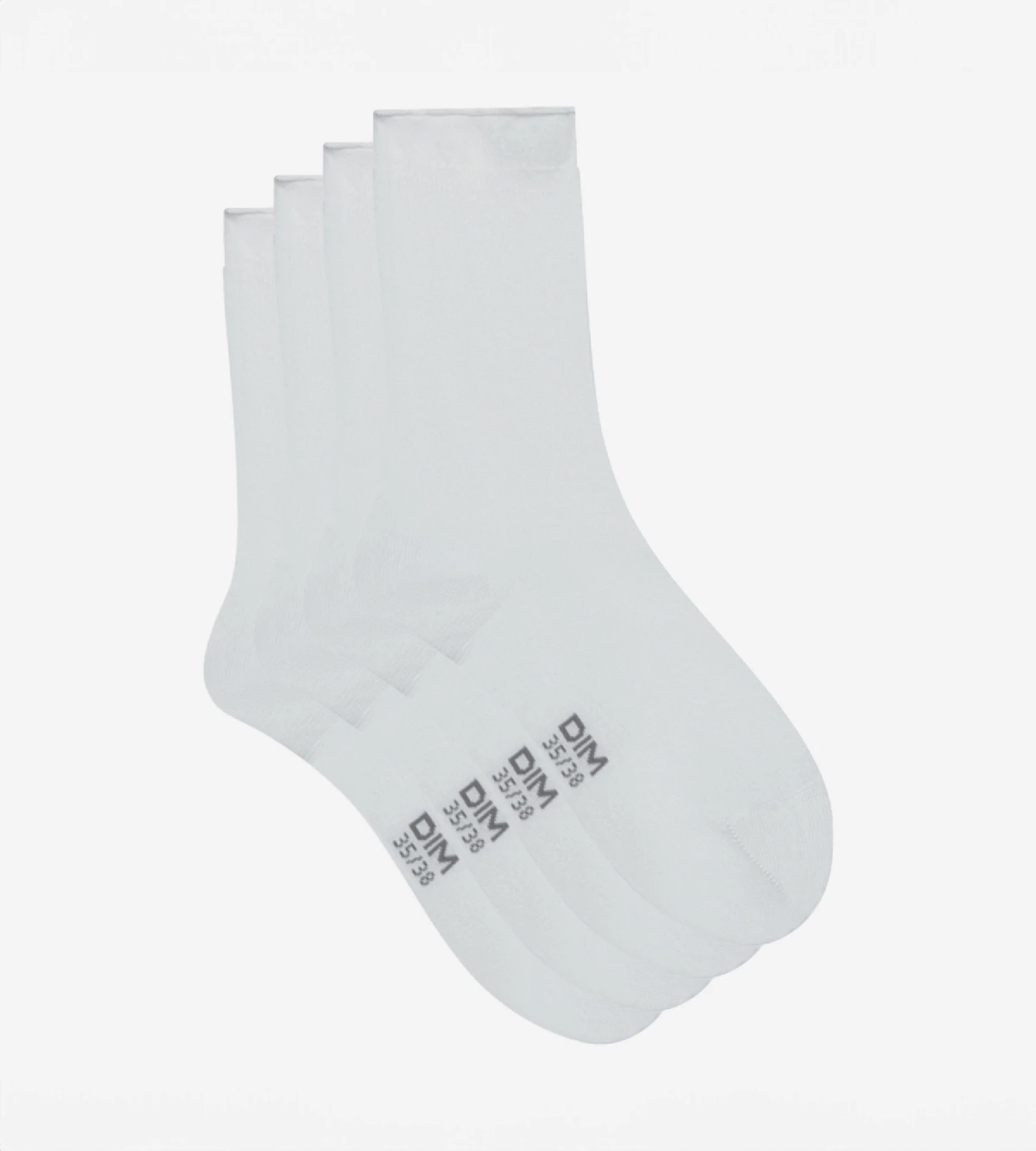 Lot De 2 Paires De Chaussettes Blanches Femme En Coton Modal 5 Lot De 2 Paires De Chaussettes Blanches Femme En Coton Modal – Image 3
