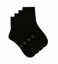 Lot De 2 Paires De Chaussettes Noires Femme Pur Coton -Offres DIM Boutique D018UM2 0HZ 02