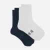 Lot De 2 Paires De Chaussettes Femme Bleu Cachemire Gris Basic Coton 1 Lot De 2 Paires De Chaussettes Femme Bleu Cachemire Gris Basic Coton -Offres DIM Boutique D018UM2 6PI 03