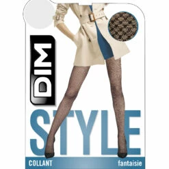 Collant Noir Voile Bijoux 23D Madame So Chic -Offres DIM Boutique D01JYM1 0HZ 06