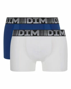 Lot De 2 Boxers Homme Respirants Bleu Acier Blanc 3D Flex Air 8 Lot De 2 Boxers Homme Respirants Bleu Acier Blanc 3D Flex Air -Offres DIM Boutique D01N1G2 AA2 02