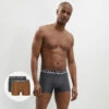 Lot De 2 Boxers Homme Respirants Marron Gris 3D Flex Air 2 Lot De 2 Boxers Homme Respirants Marron Gris 3D Flex Air -Offres DIM Boutique D01N1G2 AA3 01
