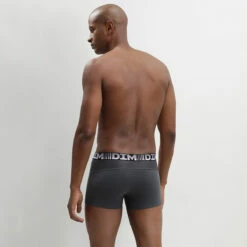Lot De 2 Boxers Homme Respirants Marron Gris 3D Flex Air -Offres DIM Boutique D01N1G2 AA3 03