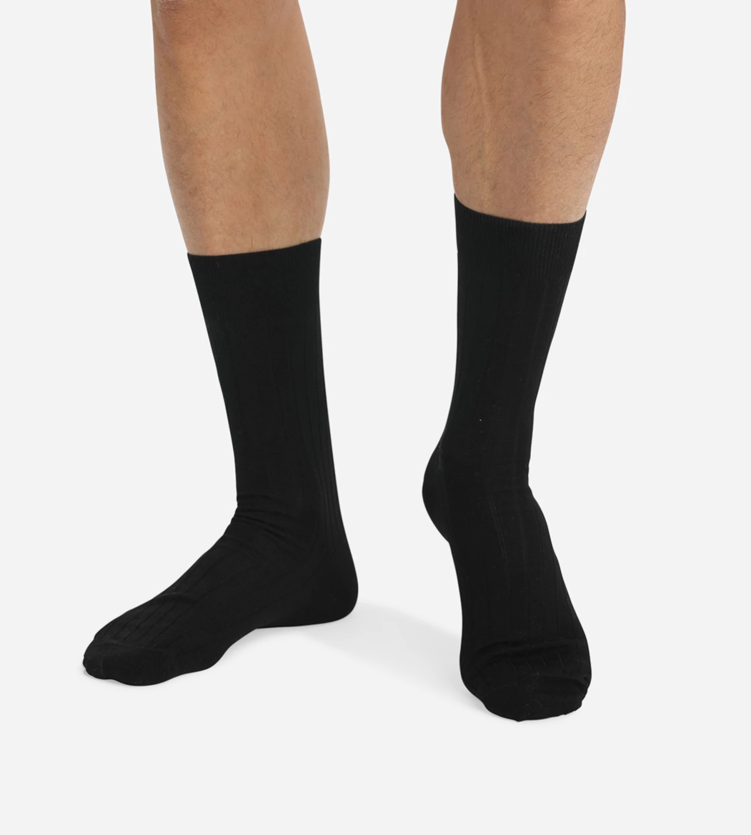 Lot De 2 Chaussettes Noires En Fil D'Ecosse Homme 4 Lot De 2 Chaussettes Noires En Fil D'Ecosse Homme â Image 2