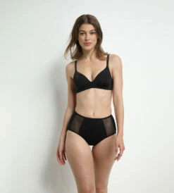 Slip Taille Haute Noir Ventre Plat EcoDIM -Offres DIM Boutique D02CAC1 0HZ 03