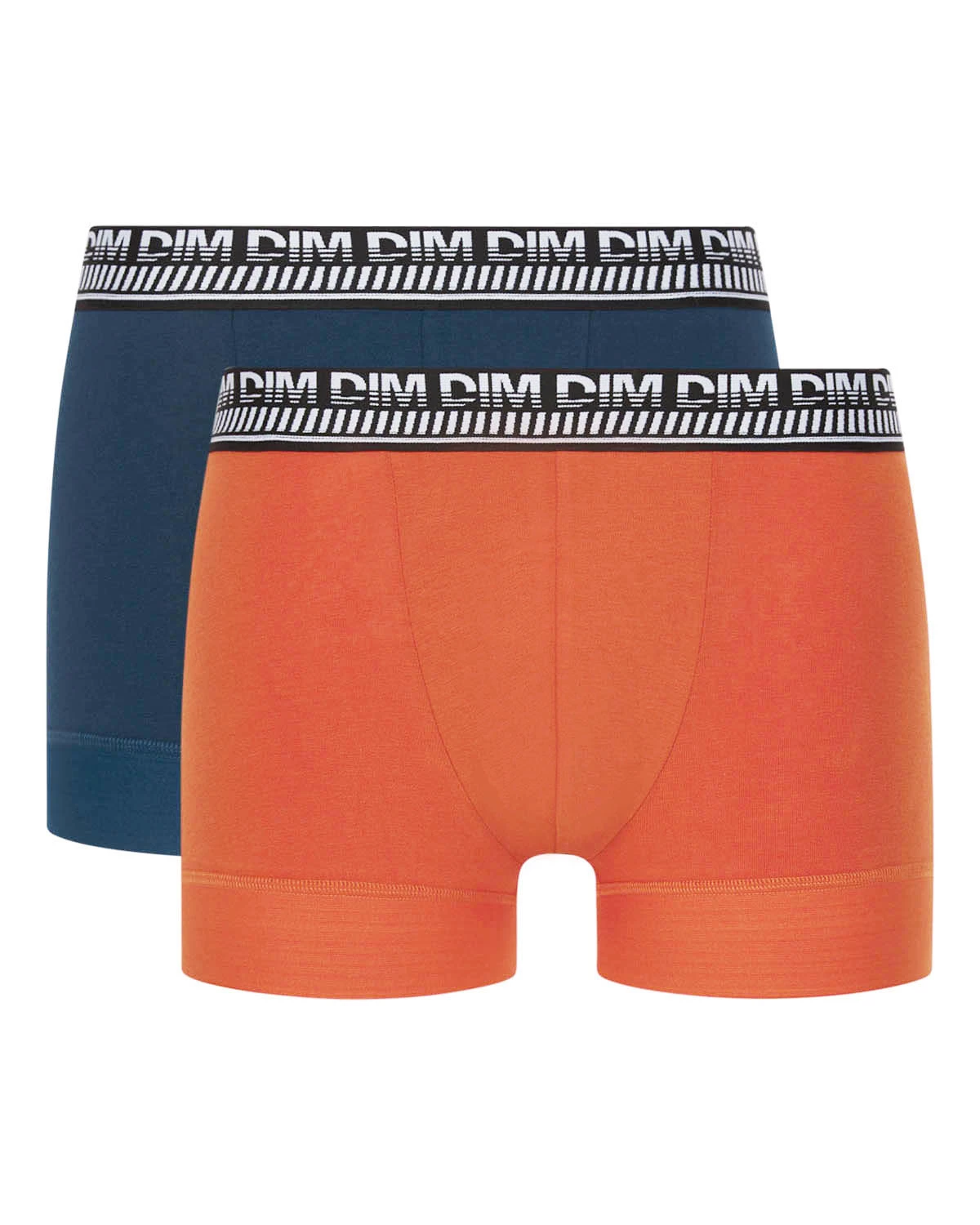 Lot De 2 Boxers Homme En Coton Extensible Bleu Orange Stay And Fit 5 Lot De 2 Boxers Homme En Coton Extensible Bleu Orange Stay And Fit – Image 3