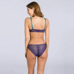 Slip Bleu Indigo Sublim Dentelle -Offres DIM Boutique D03ZWC1 36V 04