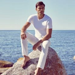 Lot De 2 T-shirts Col En V X-TEMP® Blancs -Offres DIM Boutique D040XP2 0HY 06