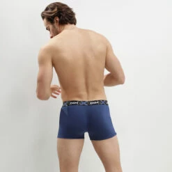 Lot De 2 Boxers X-TEMP® Bleu Jean, Bleu Eclipse En Coton Stretch -Offres DIM Boutique D041BT2 8NX 03