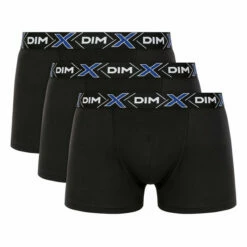 Lot De 3 Boxers Noirs X-TEMP® En Coton Stretch Pour Homme -Offres DIM Boutique D041BT3 0HZ 02