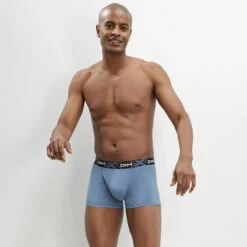 Lot De 3 Boxers X-TEMP® Bleu Eclipse, Bleu Jean, Bleu Noir En Coton -Offres DIM Boutique D041BT3 8UW 01 1
