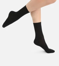 Chaussettes Unies Noires En Laine Douce Femme -Offres DIM Boutique D04CRM1 0HZ 01 1