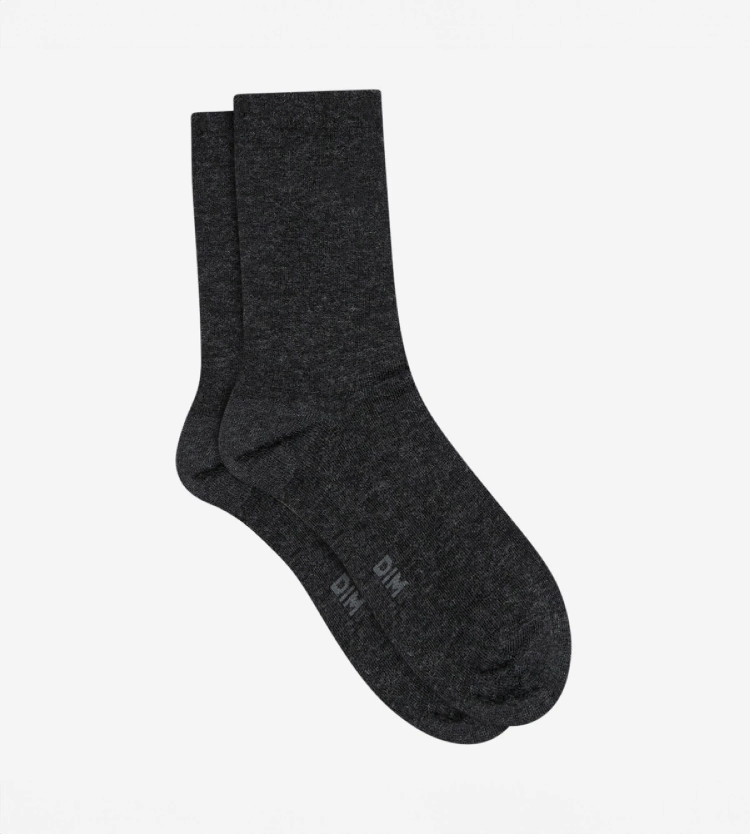 Chaussettes Unies Anthracite En Laine Douce Femme 5 Chaussettes Unies Anthracite En Laine Douce Femme – Image 3