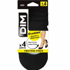 Lot De 4 Protège-pieds Noirs EcoDIM Opaques 40D -Offres DIM Boutique D04KSM4 0HZ 06