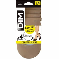 Lot De 4 Protège-pieds Clairs EcoDIM Opaques 40D -Offres DIM Boutique D04KSM4 90Y 06