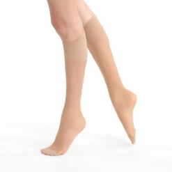 Lot De 2 Mi-bas Caramel AbsoluFlex Transparents 20D