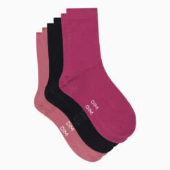 Lot De 3 Paires De Chaussettes Femme Bleu Rose Magenta Dim Basic Coton 7 Lot De 3 Paires De Chaussettes Femme Bleu Rose Magenta Dim Basic Coton -Offres DIM Boutique D05UMW3 AOR 02
