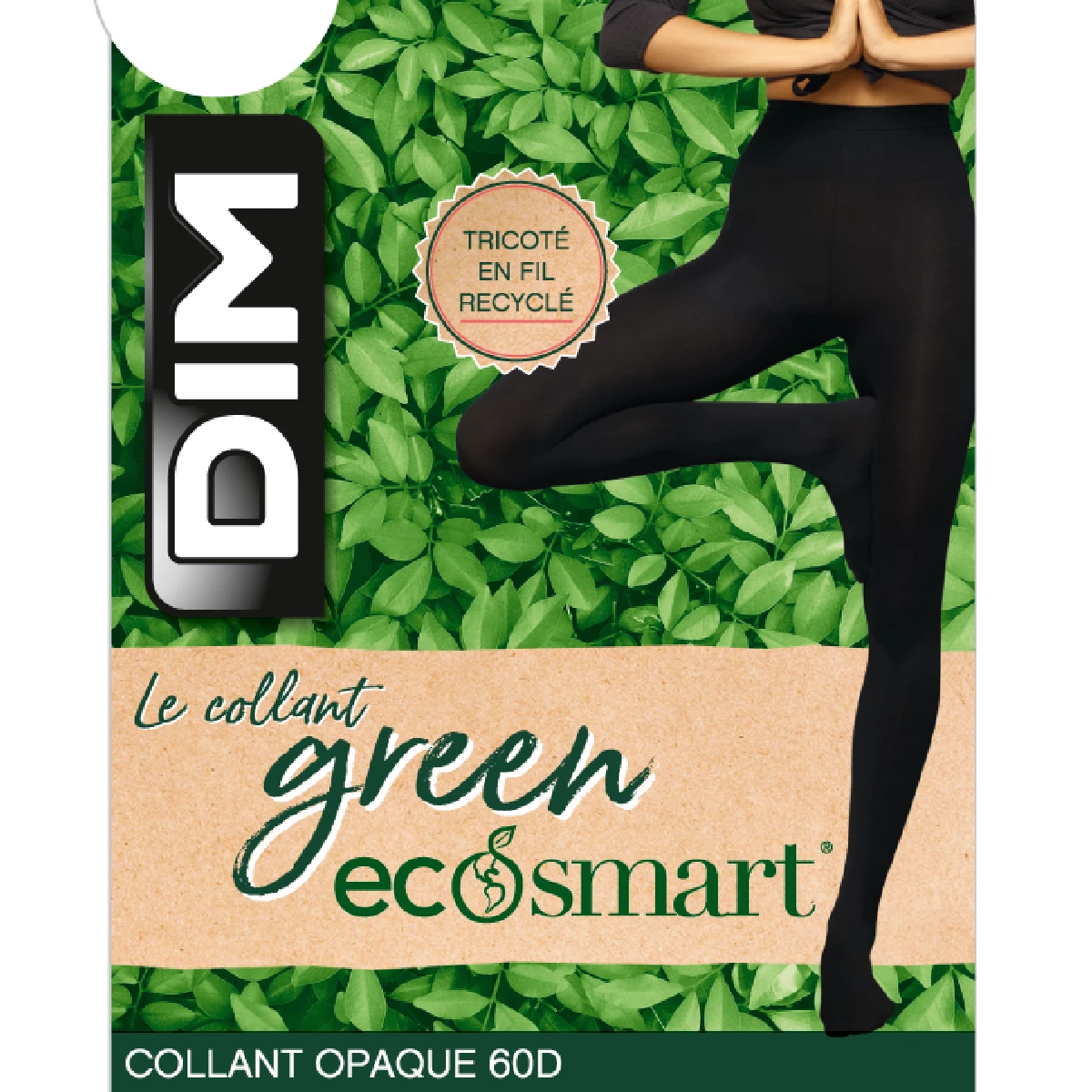 Collant Noir Pour Femme Bio Polyamide Recyclé Green By Dim 60 Deniers 6 Collant Noir Pour Femme Bio Polyamide Recyclé Green By Dim 60 Deniers – Image 4