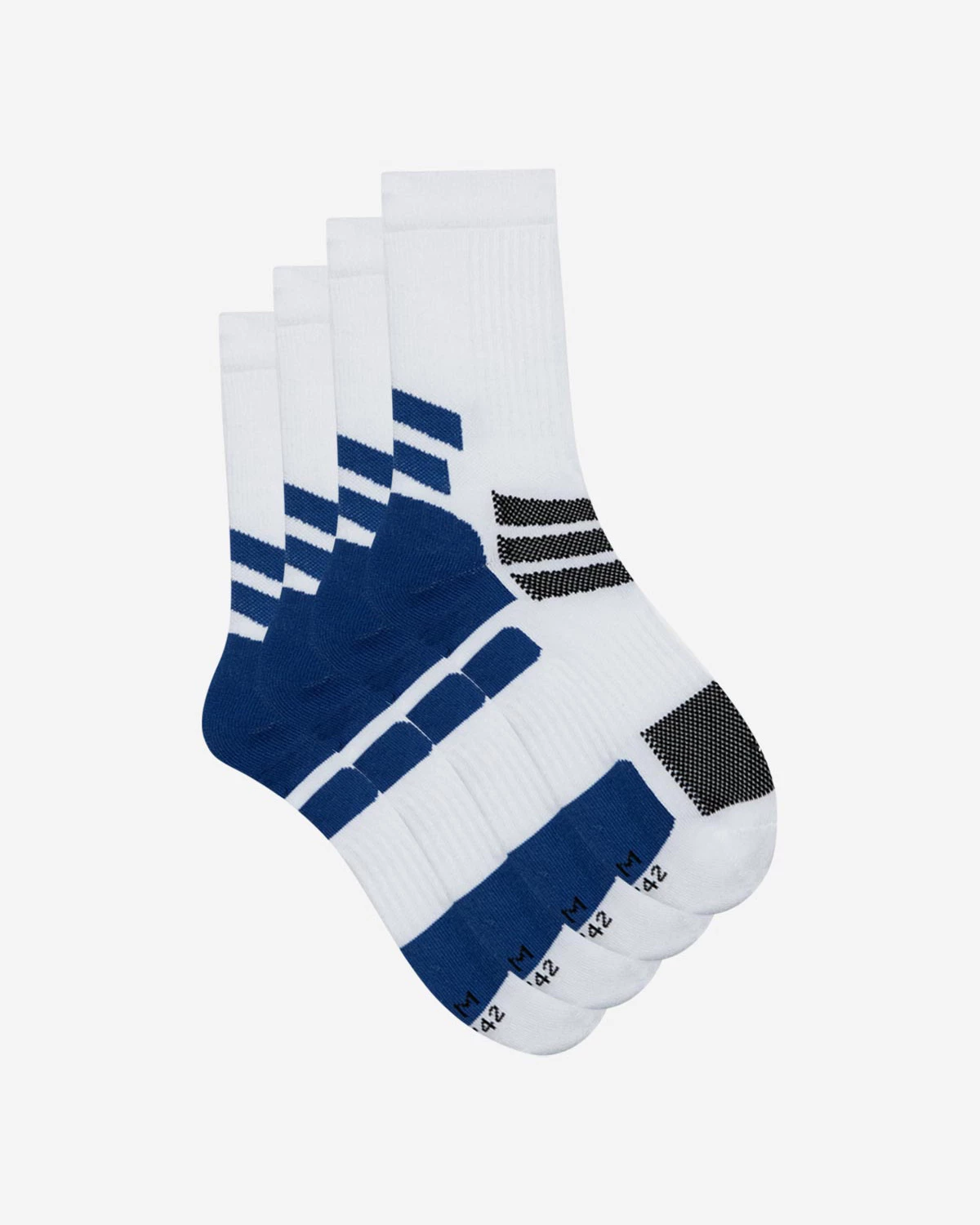 Lot De 2 Paires De Chaussettes Homme Impact Medium Blanc Dim Sport 5 Lot De 2 Paires De Chaussettes Homme Impact Medium Blanc Dim Sport â Image 3