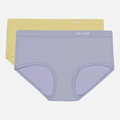 Lot De 2 Shorties Seconde Peau En Coton Et Nylon Bleu Lin Oh My Dim’s -Offres DIM Boutique D06W7M2 ALS 05