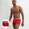 Lot De 2 Boxers Coton Stretch Rouge Lave Et Bleu Denim Daily Colors -Offres DIM Boutique D06XPT2 8TU 01