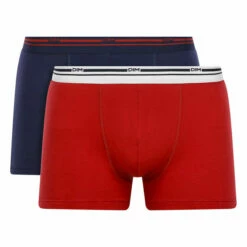 Lot De 2 Boxers Coton Stretch Rouge Lave Et Bleu Denim Daily Colors 9 Lot De 2 Boxers Coton Stretch Rouge Lave Et Bleu Denim Daily Colors -Offres DIM Boutique D06XPT2 8TU 02
