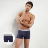 Lot De 2 Boxers Homme En Coton Stretch Bleu Gris Classic Colors 1 Lot De 2 Boxers Homme En Coton Stretch Bleu Gris Classic Colors -Offres DIM Boutique D06XPT2 A9Z 01