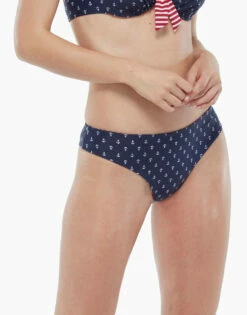 Bas De Maillot De Bain Réversible à Imprimé Marin Et Rayures Rouges -Offres DIM Boutique D07OQPA 9YB 01 1