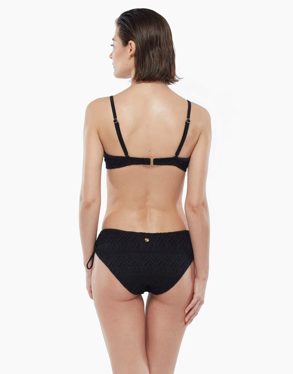 Haut De Maillot De Bain Noir à Imprimé Géométrique Avec Armatures 7 Haut De Maillot De Bain Noir à Imprimé Géométrique Avec Armatures – Image 5
