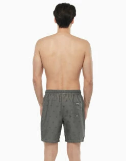 Short De Bain Long Gris à Imprimé Voiture -Offres DIM Boutique D07V0PA 9XP 02