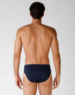 Slip De Bain Bleu Nuit Pour Homme En Microfibre -Offres DIM Boutique D07VMPA 9XQ 02