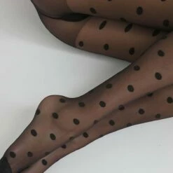 Collant Femme En Voilage Noir 19D à Gros Pois Dim Style 15 Collant Femme En Voilage Noir 19D à Gros Pois Dim Style -Offres DIM Boutique D086XM1 0HZ 03