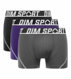 Lot De 3 Boxers Homme Microfibre Thermoregulatrice Violet Dim Sport -Offres DIM Boutique D08EWG3 A9M 03