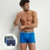Lot De 3 Boxers Homme Microfibre Thermoregulatrice Bleu Dim Sport 1 Lot De 3 Boxers Homme Microfibre Thermoregulatrice Bleu Dim Sport -Offres DIM Boutique D08EWG3 A9N 01