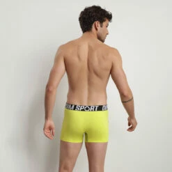 Lot De 3 Boxers Homme Thermoregulateurs En Coton Gris Vert Dim Sport -Offres DIM Boutique D08EXG3 A9L 02