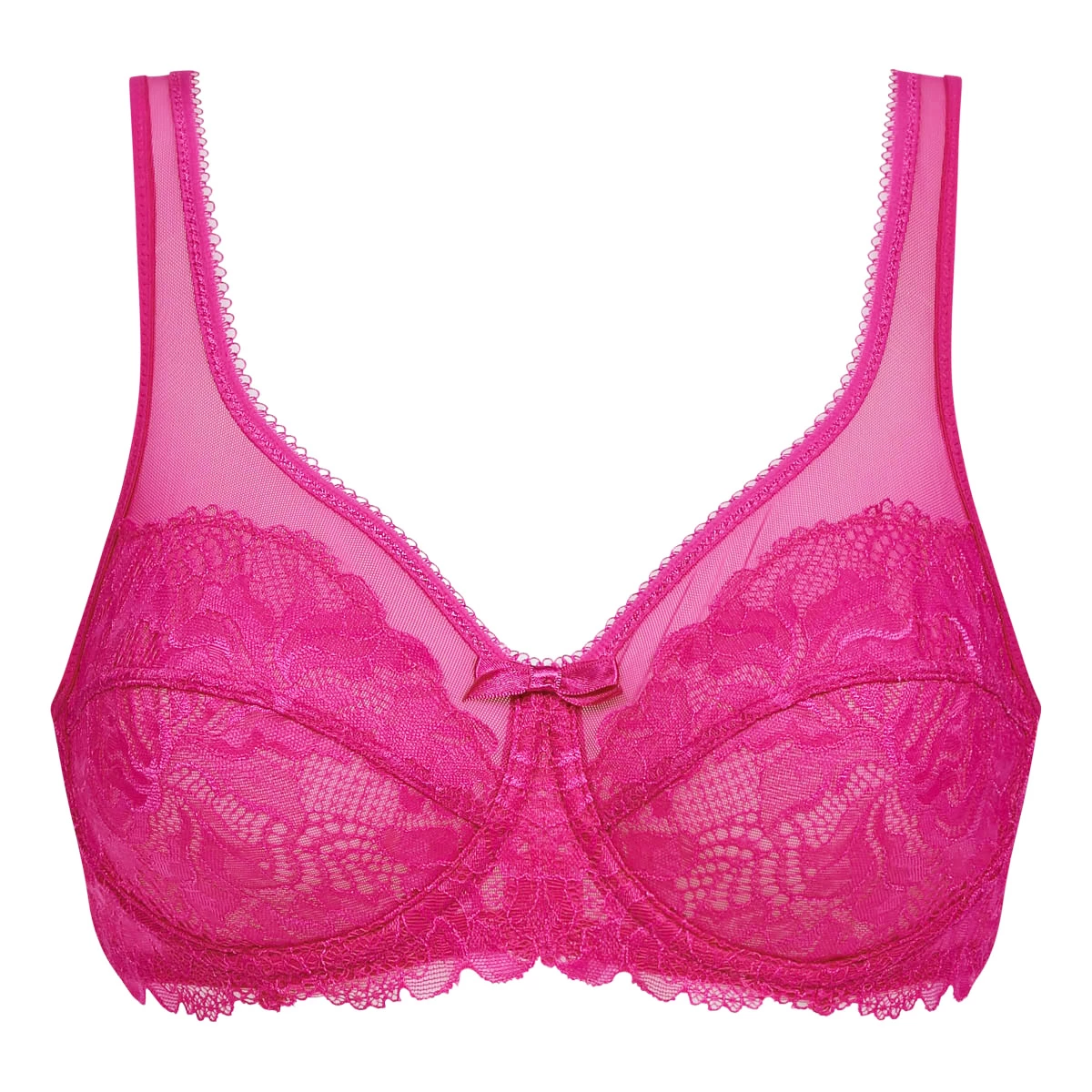 Soutien-gorge Emboîtant Dentelle Et Tulle Fuschia Generous Essentiel 8 Soutien-gorge Emboîtant Dentelle Et Tulle Fuschia Generous Essentiel – Image 6