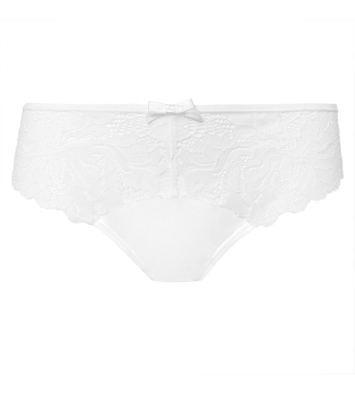 Culotte Blanche Femme En Microfibre Et Dentelle Generous Essentiel 8 Culotte Blanche Femme En Microfibre Et Dentelle Generous Essentiel – Image 6