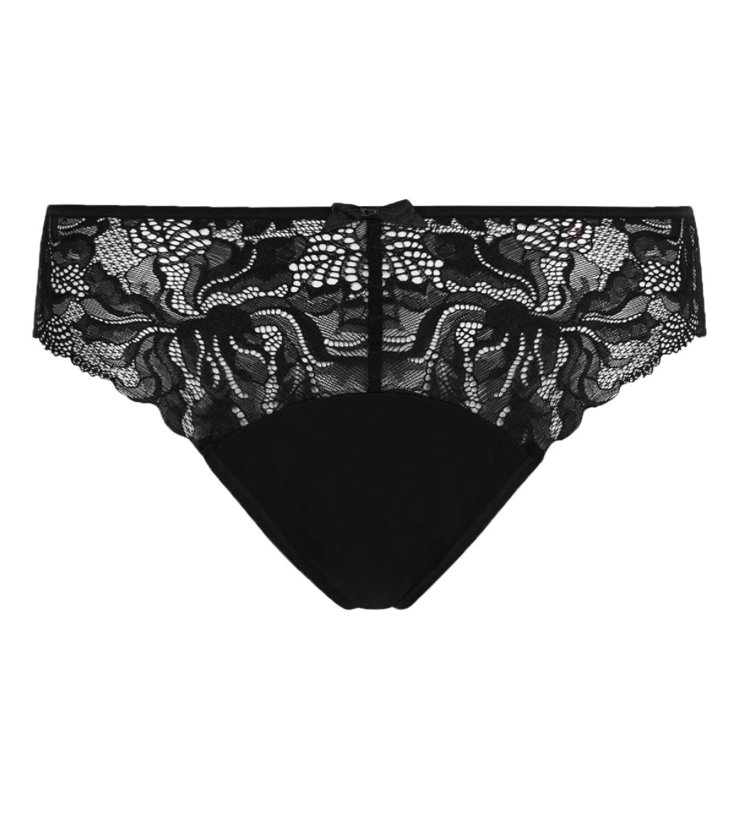 Culotte Noire Femme En Microfibre Et Dentelle Generous Essentiel 9 Culotte Noire Femme En Microfibre Et Dentelle Generous Essentiel – Image 7