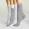 Lot De 4 Paires Mi-chaussettes Gris Moyen Et Clair Pour Femme Ecodim 1 Lot De 4 Paires Mi-chaussettes Gris Moyen Et Clair Pour Femme Ecodim -Offres DIM Boutique D08LOM4 8QO 01