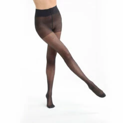 Collant Noir Fantaisie à Plumetis Pour Femme DIM Perfect Contention 25D