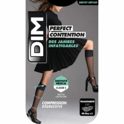 Mi-bas Transparents Noir De Contention Pour Femme Perfect Contention 9 Mi-bas Transparents Noir De Contention Pour Femme Perfect Contention -Offres DIM Boutique D08WTE1 0HZ 06