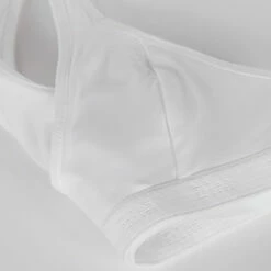 Brassière De Sport Blanche DIM Pocket Micro Girl -Offres DIM Boutique D092NC1 0HY 03 front detail