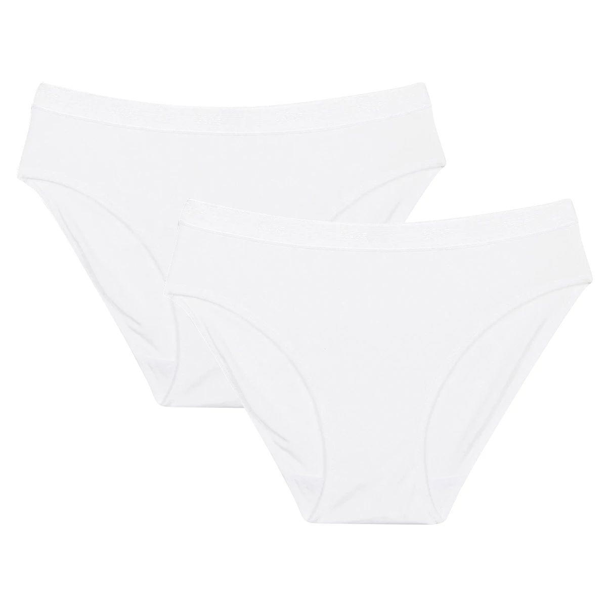 Lot De 2 Culottes Fille Blanc Et Noir - Pocket Micro 4 Lot De 2 Culottes Fille Blanc Et Noir - Pocket Micro – Image 2