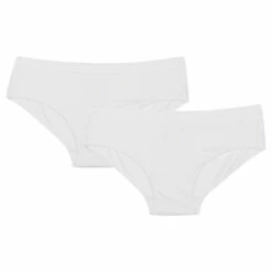 Lot De 2 Shorties Fille Blancs Et Noir - Pocket Micro