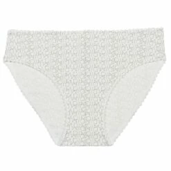 Culotte Fille Blanche Imprimé Logo - Dim Touch