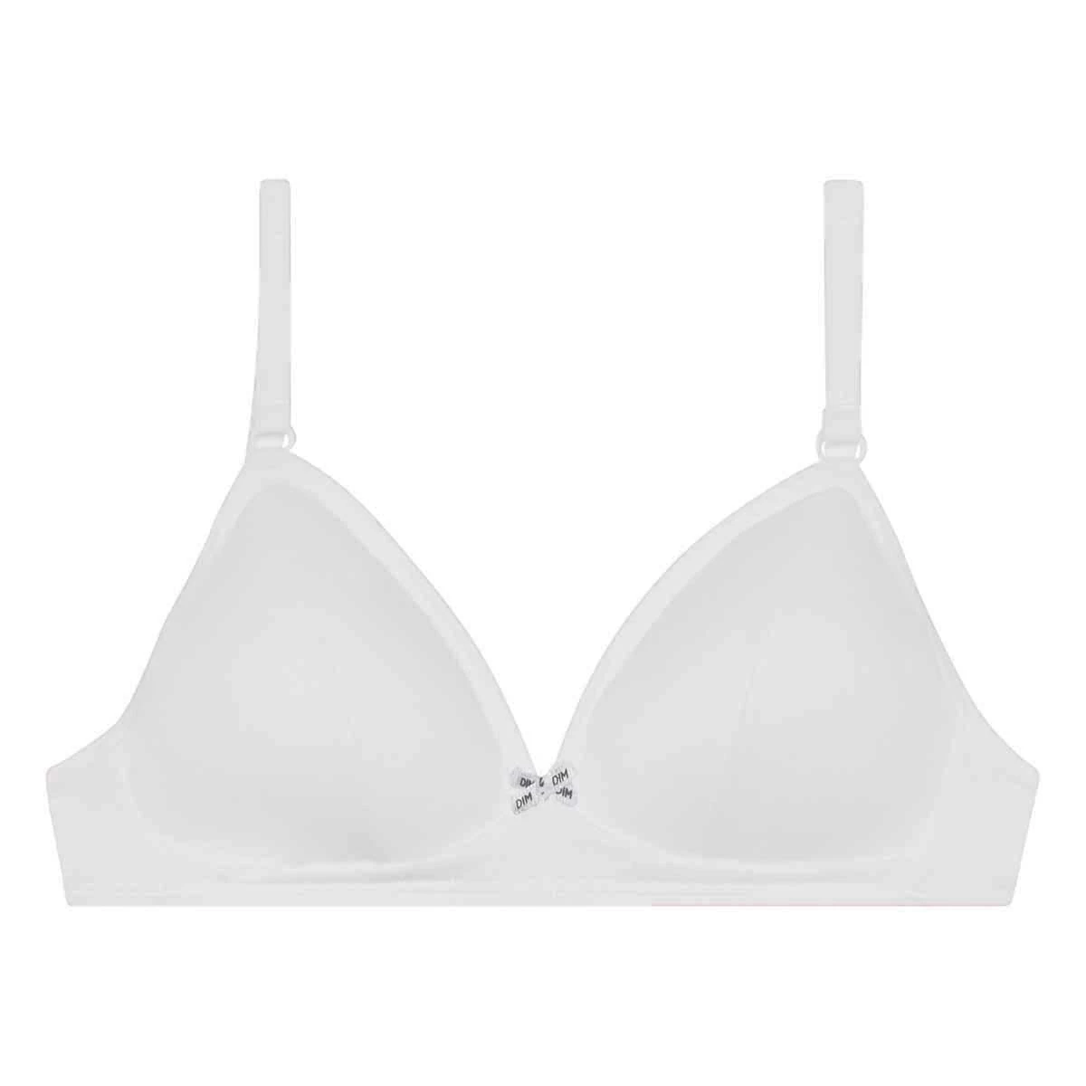 Soutien-gorge Triangle Blanc DIM Girl 3 Soutien-gorge Triangle Blanc DIM Girl