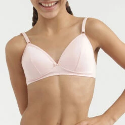 Soutien-gorge Triangle Rose Poudré DIM Girl