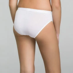 Lot De 2 Culottes Fille Blanches Imprimé Logo Pocket Basic -Offres DIM Boutique D092YP2 0HY 04